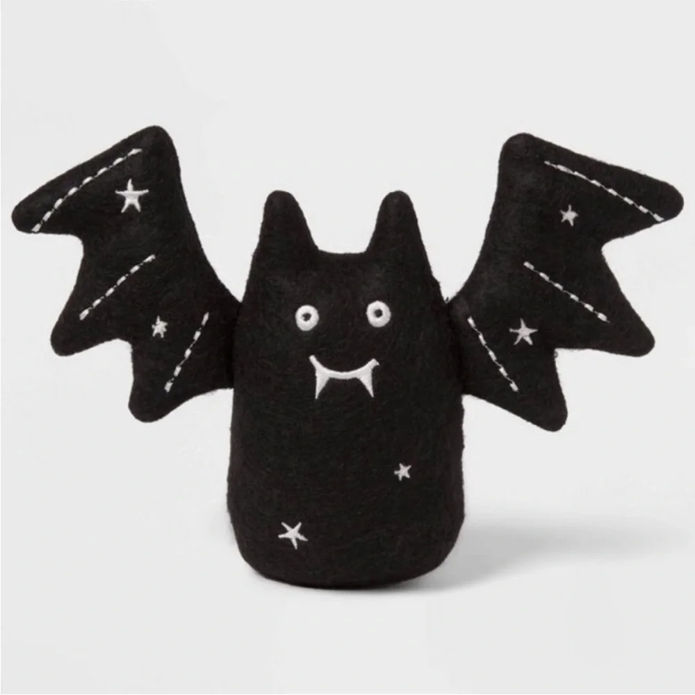 Target Spritz Halloween Felt Fabric Black Bat Figurine